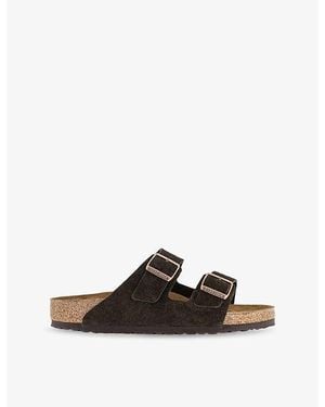 Birkenstock Arizona Two-Strap Suede Sandals - Brown