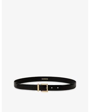 Sandro Leather Belt - Black