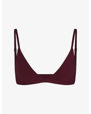 Skims Fits Everybody Triangle Bralette - Purple