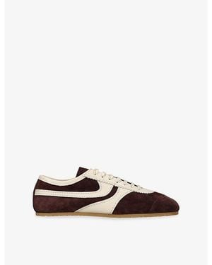 Dries Van Noten Dustin Suede Sneakers - Brown