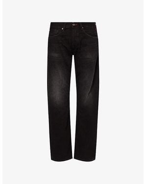 Replay Deryck Straight-Leg Denim Jeans - Black