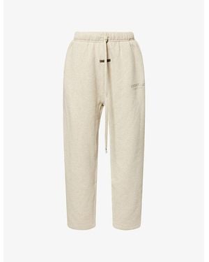 Fear Of God Relaxed-Fit Logo-Patch Cotton-Blend Jogging Bottoms - Natural