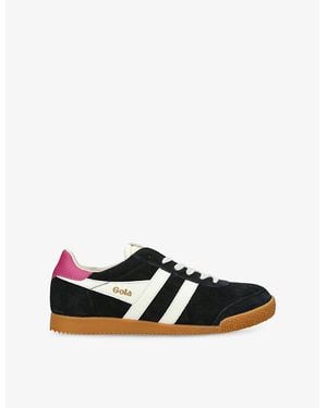 Gola Elan Suede Low-Top Trainers - Black