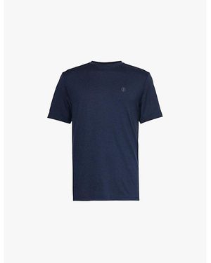 Thrudark Oryon 72Hr Merino Brand Print Relaxed-Fit Wool T-Shirt Xxl - Blue