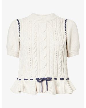 Rails Chandi Cable-Knit Jumper - White