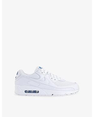 Nike Air Max 90 Leather And Mesh Trainers - White