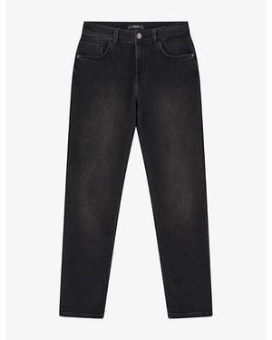 BOGGI Slim Straight-Leg Stretch-Denim Jeans - Black