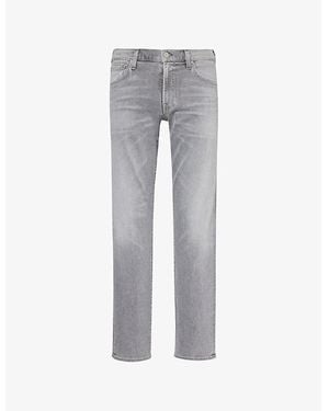 Citizens of Humanity Gage Straight-Leg Mid-Rise Stretch-Denim Jeans - Grey