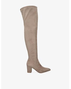 Steve Madden Crosswalk Faux-Suede Over-The-Knee Boots - Brown