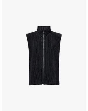 Homme Plissé Issey Miyake Monthly Colours April Pleated Vest - Black