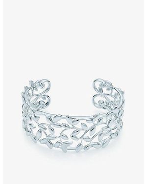 Tiffany & Co. Leaf Sterling- Cuff - Blue