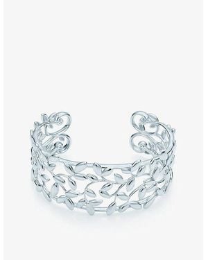 Tiffany & Co. Leaf Sterling- Cuff - Blue