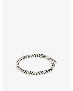 Emanuele Bicocchi Square Fargo-Chain Sterling- Bracelet - White