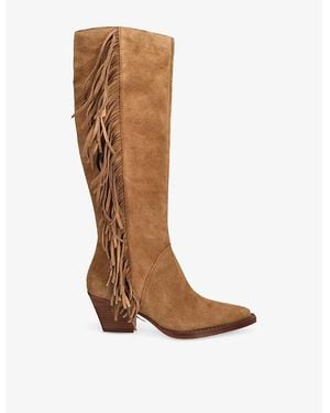 Dolce Vita Roley Suede Heeled Boots - Brown