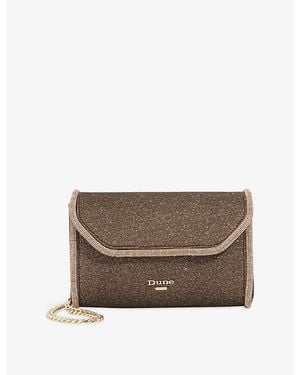 Dune Bellini Woven Clutch Bag - Gray