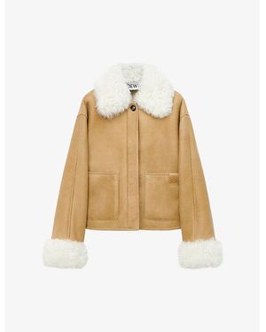 Sandro adonis shearling coat deals