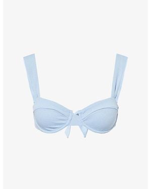 Devon Windsor Josephine Bikini Top - Blue