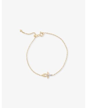 Kismet by Milka Ankh 0.03Ct Diamond Chain Bracelet - Metallic