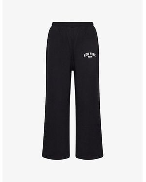AWAKE NY Arch Logo-Print Cotton-Jersey Joggers - Black