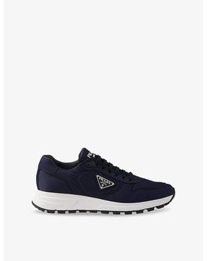 Prada Prax 01 Re-Nylon Logo-Plaque Nylon Low-Top Trainers - Blue