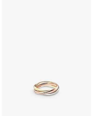 Cartier Trinity Small 18Ct- - And Rose- Ring - White