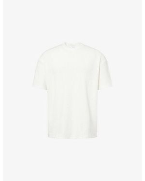 Arne Relaxed-Fit Waffle Woven T-Shirt - White