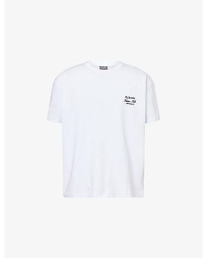 Club 1984 Hidden Hills Logo-Embroidered Logo Cotton T-Shirt - White