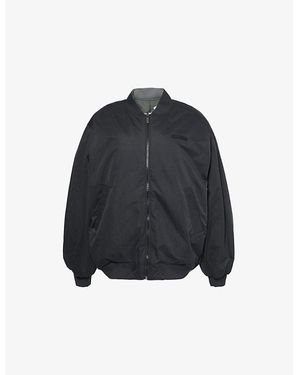 WE Are Tala Reversible Bomber Oversized Woven Jacket - Blue