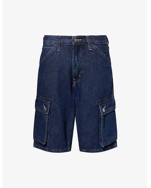 Levi's 478 Baggy Cargo Denim Shorts - Blue