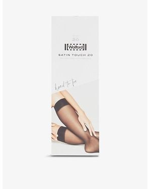 Wolford Satin-Touch Pop-Socks - White