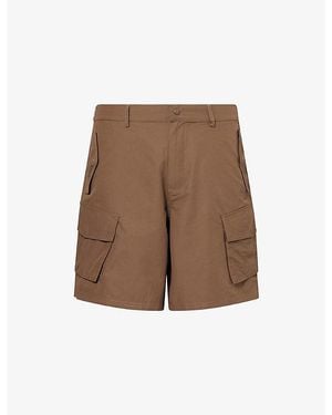 The Couture Club Technical Woven Cargo Shorts - Brown