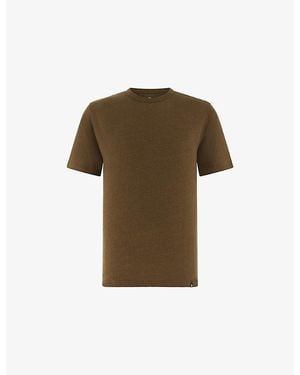 BOGGI Crewneck Linen-Jersey T-Shirt - Green