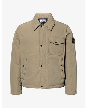 Stone Island Micro Twill Padded Jacket - Natural
