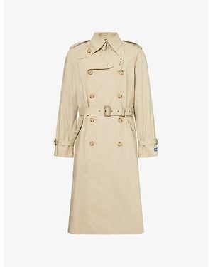Polo Ralph Lauren Double-Breasted Cotton Trench Coat - Natural