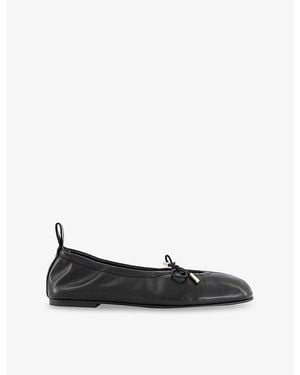 Alohas Rosalind Leather Ballet Flats - Black
