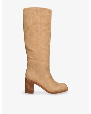 Steve Madden Woodstock Faux Leather Boots - Brown