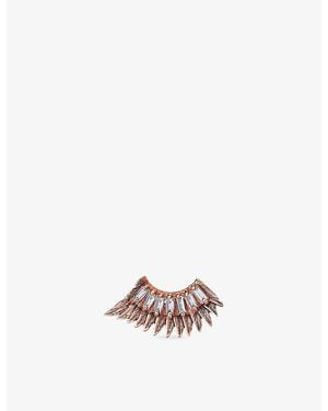 Kismet by Milka Winged 0.16Ct Baguette-Diamond Stud Earring - Metallic