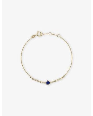 Astley Clarke Icon 14Ct- Lab-Grown Diamond And Sapphire Bracelet - White