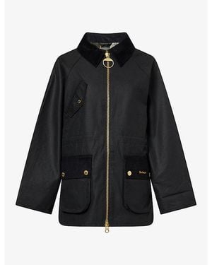 Barbour Treeton Waxed-Cotton Jacket - Black