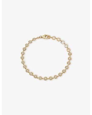 Astley Clarke Deco 18Ct- Plated Sterling- And Sapphire Tennis Bracelet - Metallic