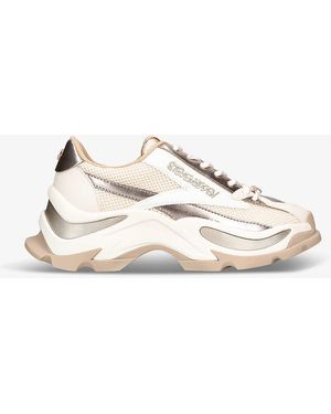 Steve Madden Zoomz Fabric Low-top Trainers - Natural