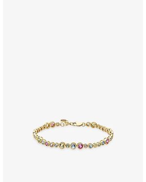 Sif Jakobs Sardinien Altro 18Ct-Plated Sterling And Cubic Zirconia Bracelet - Metallic