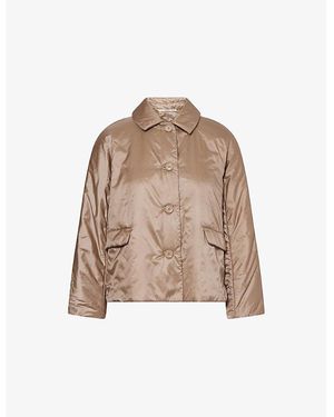 Max Mara Cube Greens Padded Shell Jacket - Natural