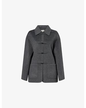 RÓHE Frames Pankou Brushed Wool Jacket - Grey