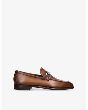 Magnanni Hendidos Horsebit Leather Loafer - Brown