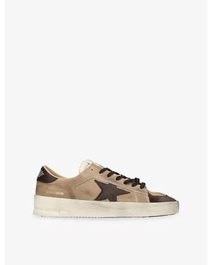 Golden Goose Stardan Suede Trainers - Natural