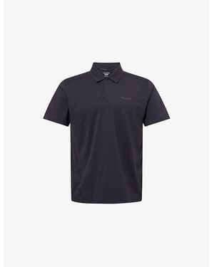 Salomon Trackline Short-Sleeve Jersey Polo Shirt - Blue