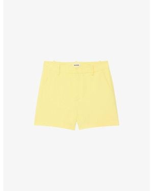 Zadig & Voltaire Sidou Regular-Fit Stretch-Woven Shorts - Yellow