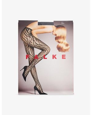 FALKE Zebra Tights - White