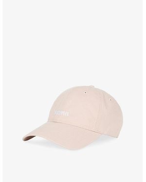 The Kooples Brand-Embroidered Cotton Cap - Natural